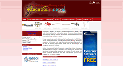 Desktop Screenshot of educationinnepal.com